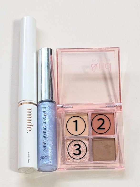 ダイヤモンドクラッシュライナーD 05 ラベンダーブルー/ドド/ジェルアイライナーを使ったクチコミ（2枚目）