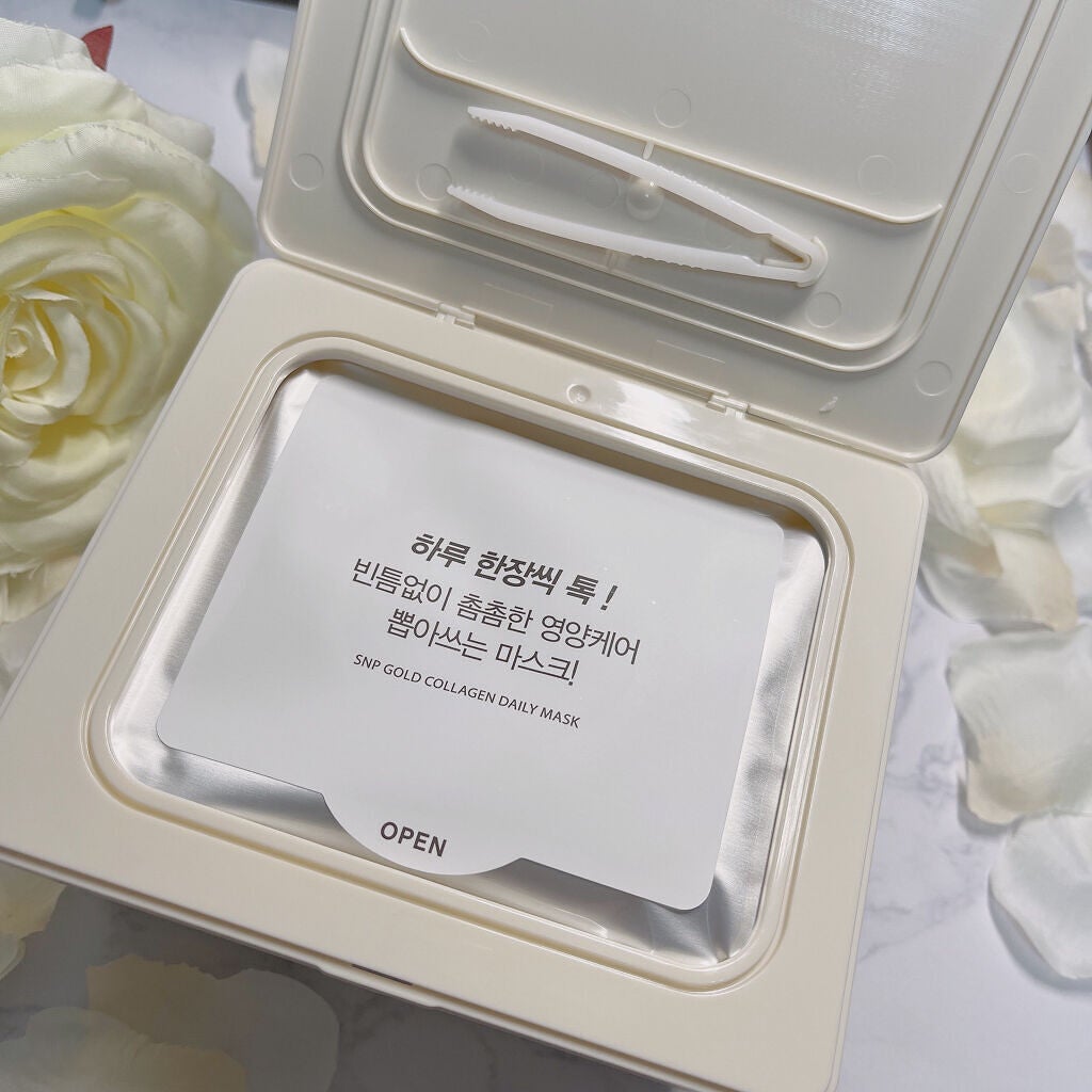 ゴールドコラーゲンデイリーマスク/SNP/シートマスク・パックを使ったクチコミ(3枚目)