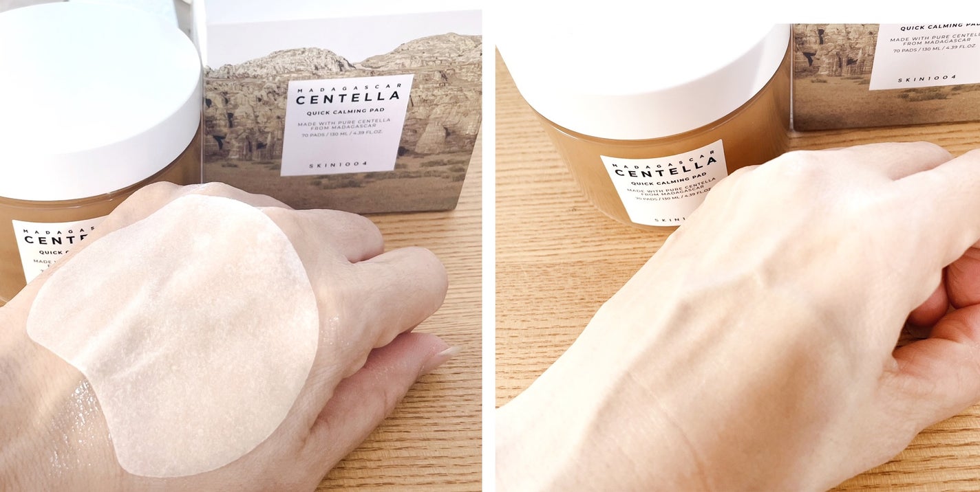 センテラ クイックカーミングパッド/SKIN1004/トナーパッドを使ったクチコミ(3枚目)