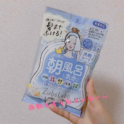 全身さっぱりシート/ズボラボ/ボディシートを使ったクチコミ(1枚目)