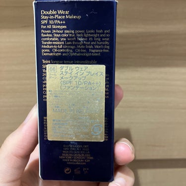 ダブル ウェア ステイ イン プレイス メークアップ  66 クールボーン/ESTEE LAUDER/リキッドファンデーションを使ったクチコミ（2枚目）