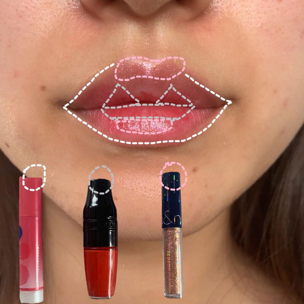 マット シェイカー 189 レディ イン ファイブ/LANCOME/リップグロスを使ったクチコミ（3枚目）