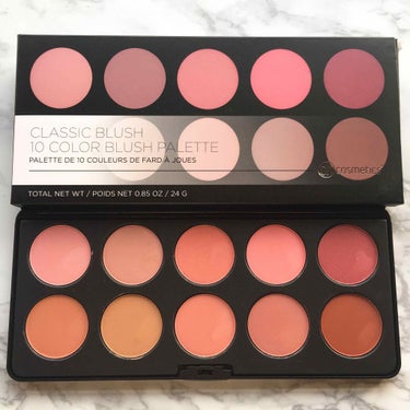  BH Cosmetics Professional Blush - 10 Color Blush Palette/bh cosmetics/パウダーチークを使ったクチコミ（2枚目）