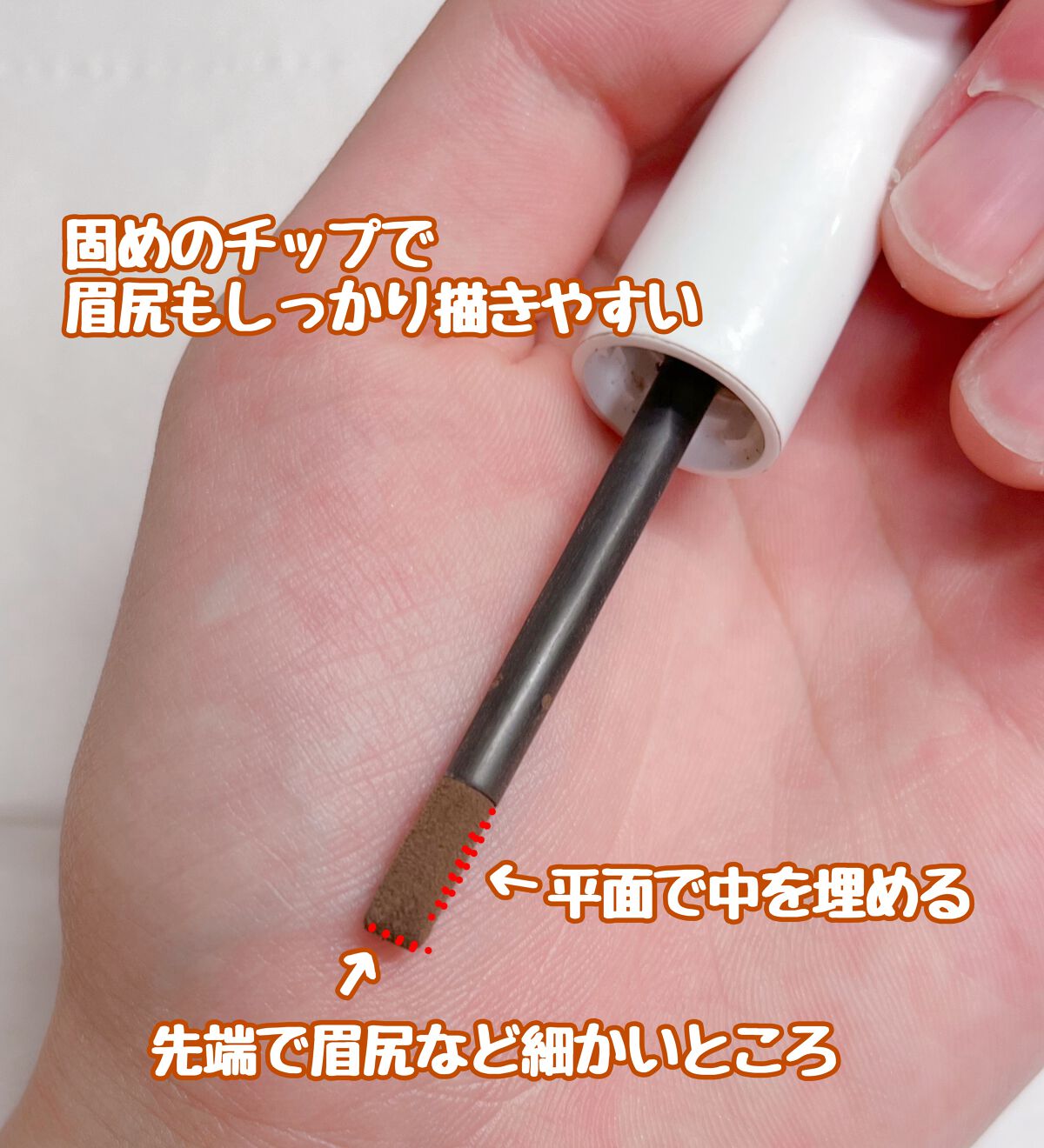 エテュセ チップオン アイブロウ WP/ettusais/パウダーアイブロウを使ったクチコミ（3枚目）