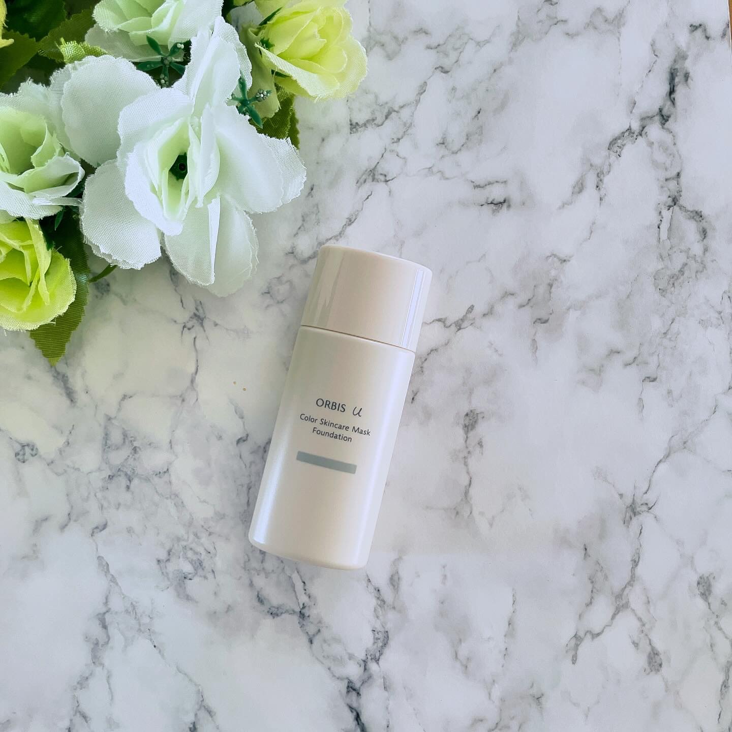 オルビスユー カラースキンケアマスク ファンデーション ナチュラル 02/オルビス/リキッドファンデーションを使ったクチコミ（1枚目）