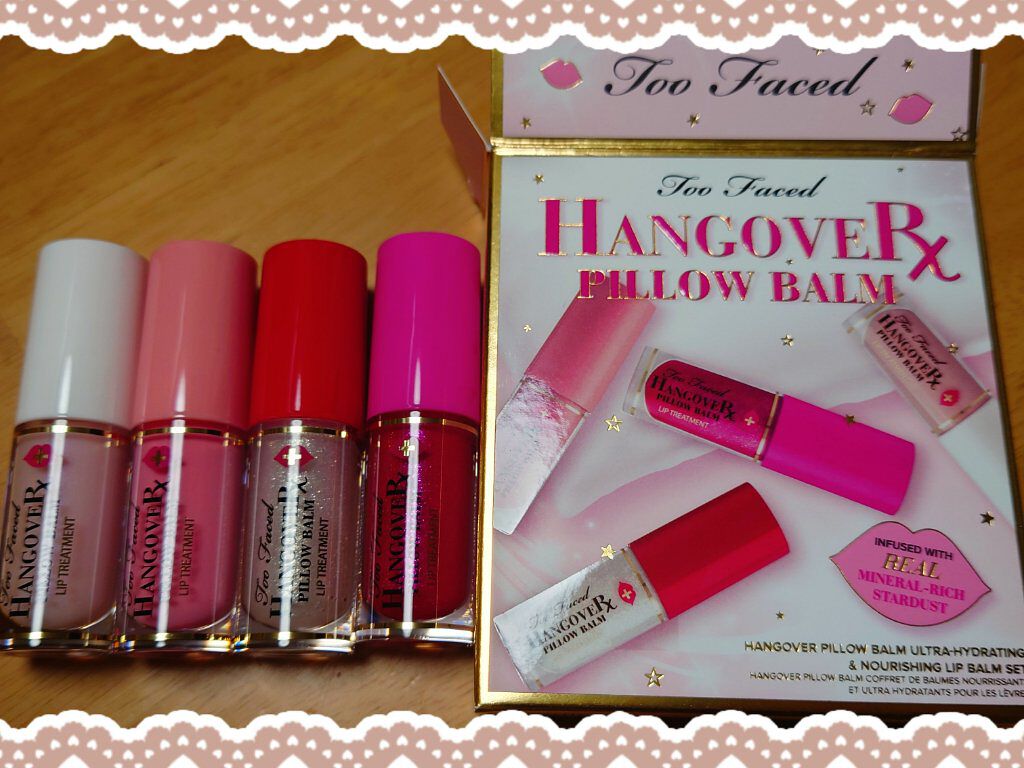 トゥーフェイスドハングオーバーピローバームリップトリートメントセット/Too Faced/リップケアを使ったクチコミ（1枚目）