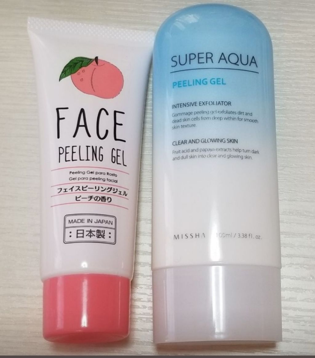 フェイスピーリングジェル ピーチの香り/DAISO/ピーリングを使ったクチコミ(2枚目)