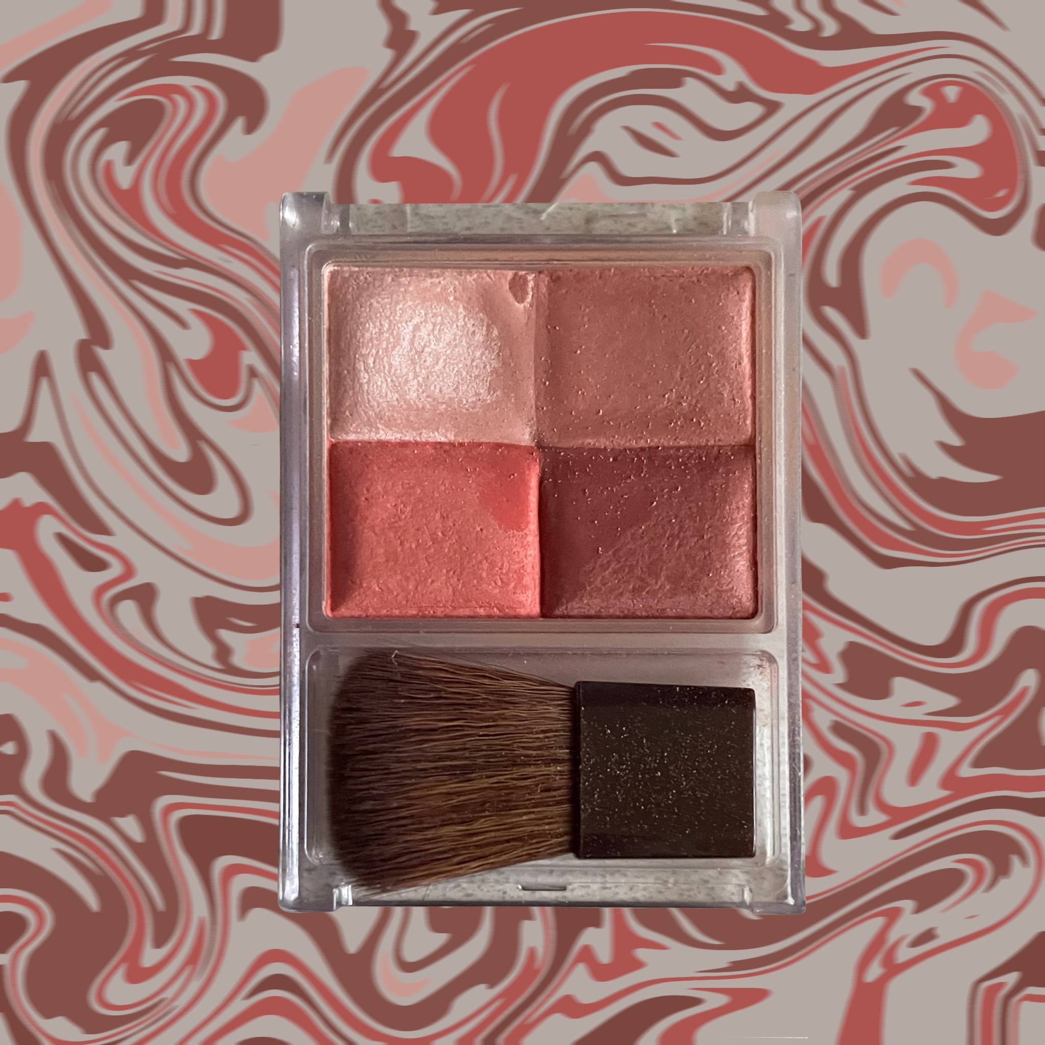 ミックスカラーチーク 01 ピンク系/CEZANNE/パウダーチークを使ったクチコミ（2枚目）