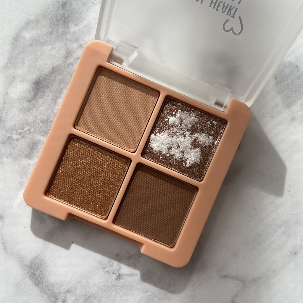 クリスタルハートロックシャドウ CH03 アーモンドコフレ/BLACK ROUGE/アイシャドウパレットを使ったクチコミ（3枚目）