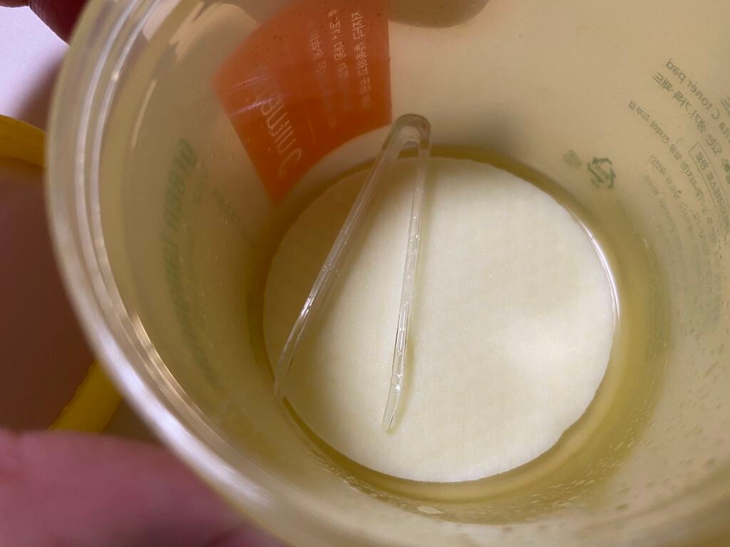 グリーンタンジェリン ビタCダークスポットケアパッド/goodal/トナーパッドを使ったクチコミ(2枚目)