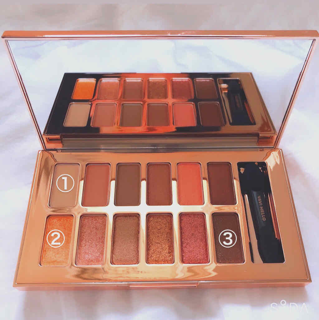 バレンタインボックス/VAVI MELLO/アイシャドウパレットを使ったクチコミ(2枚目)