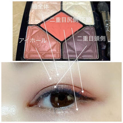 サンク クルール 767 インフレイム/Dior/アイシャドウパレットを使ったクチコミ(2枚目)