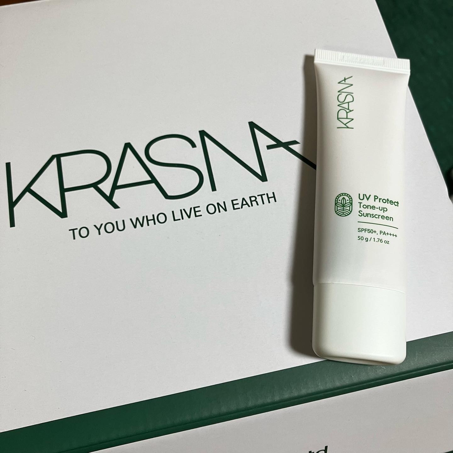 UVプロテクト　トーンアップ サンスクリーン/KRASNA/日焼け止めクリームを使ったクチコミ（1枚目）