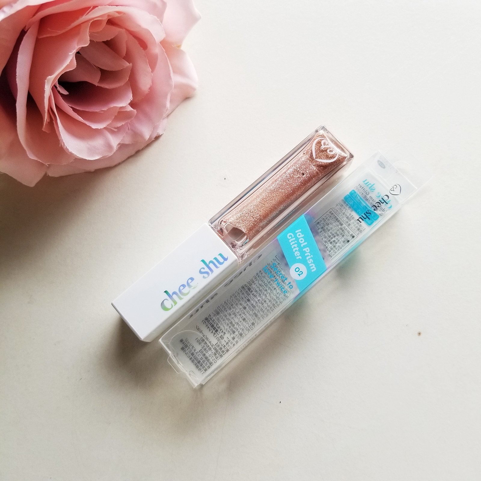 アイドルプリズムグリッター 02 二度目惚れの秘密(オレンジ)/chee shu/グリッターを使ったクチコミ（2枚目）