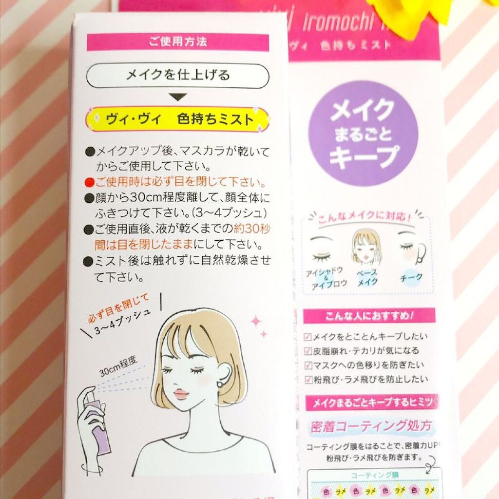 色持ちミスト/ヴィ・ヴィ/その他化粧小物を使ったクチコミ(5枚目)