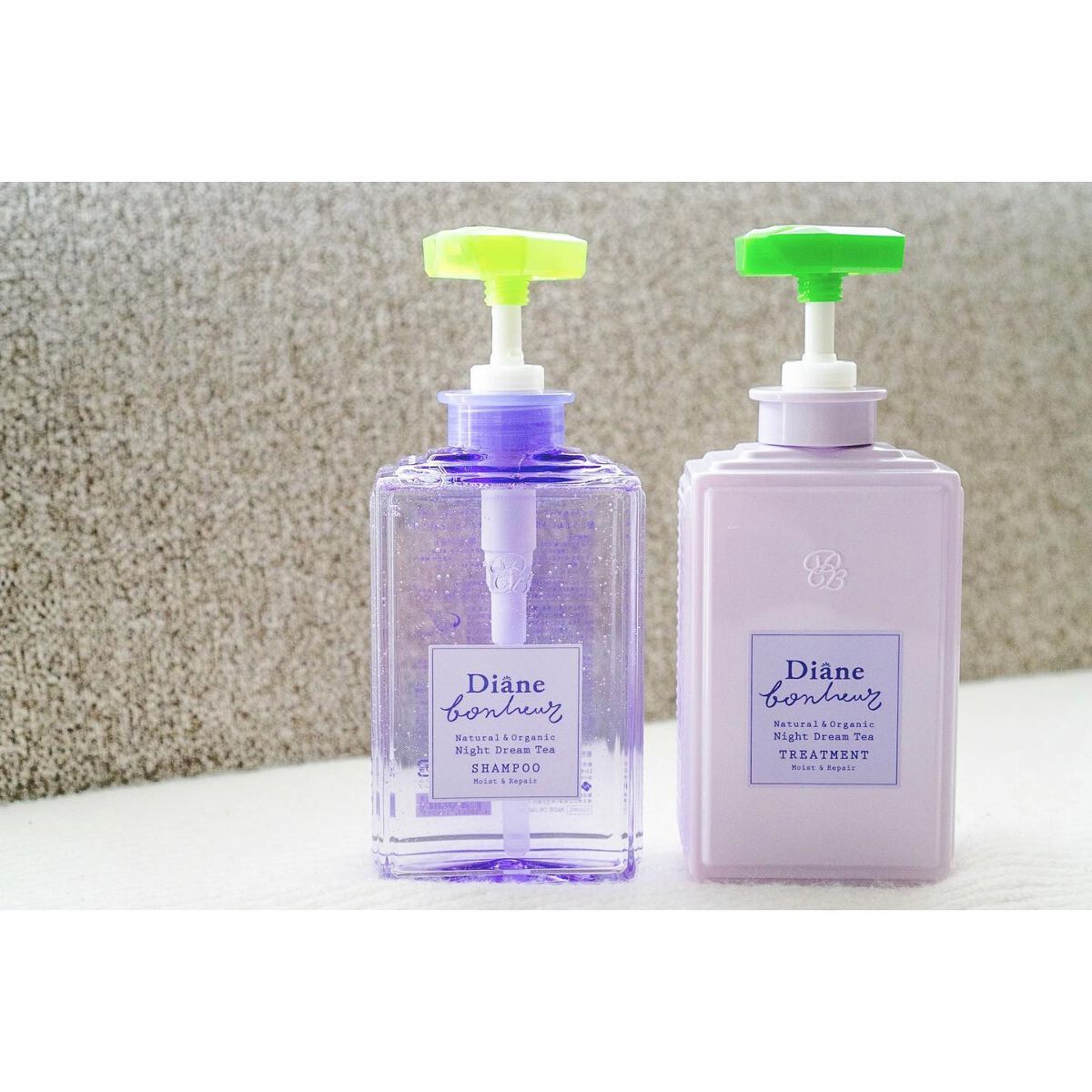 ダイアンボヌール モイスト&リペア シャンプー/トリートメント ナイトドリームティーの香り/ダイアン/市販シャンプーを使ったクチコミ(1枚目)