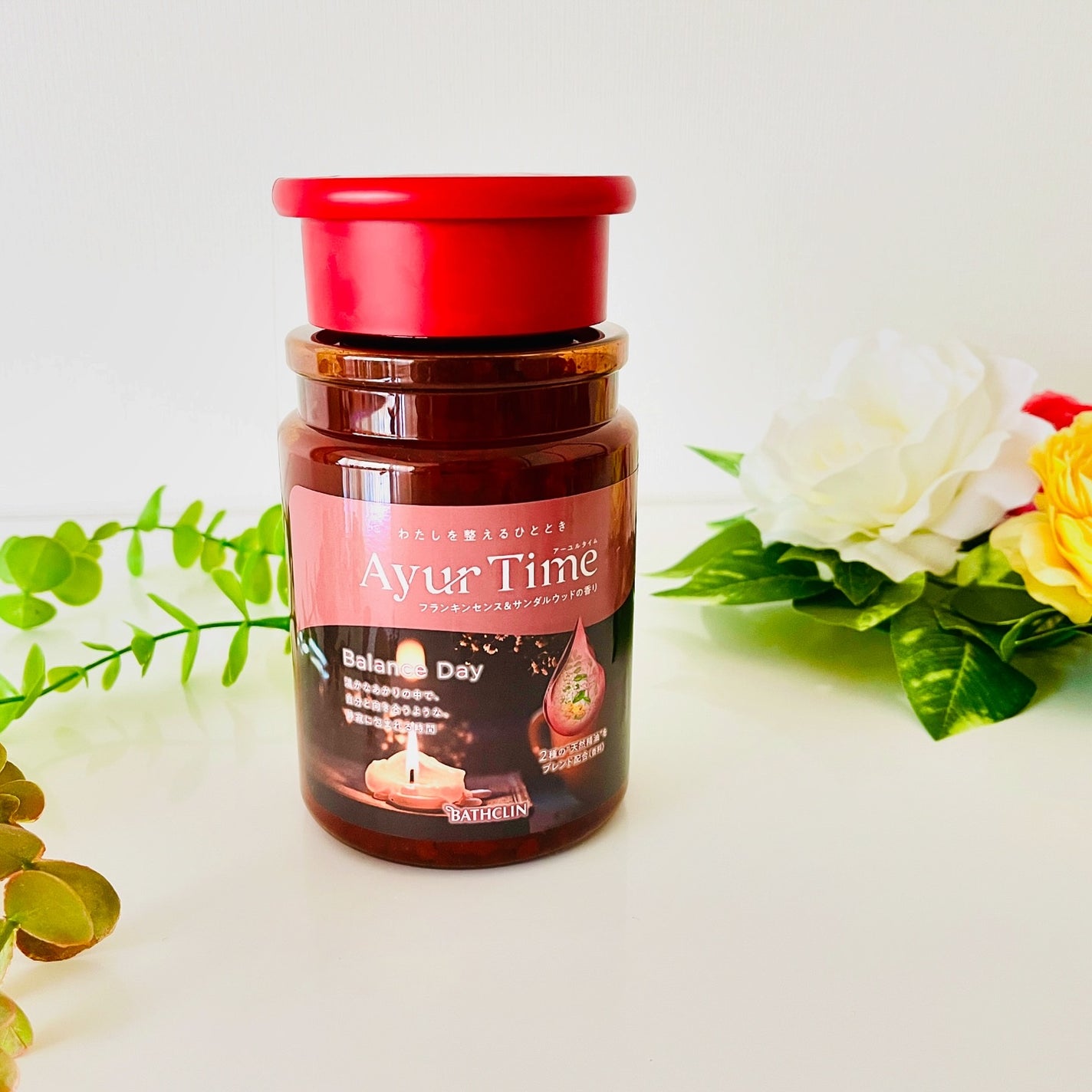 アーユルタイム バランスデイ バスソルト フランキンセンス&サンダルウッドの香り/バスクリン/無機塩系入浴剤を使ったクチコミ(5枚目)