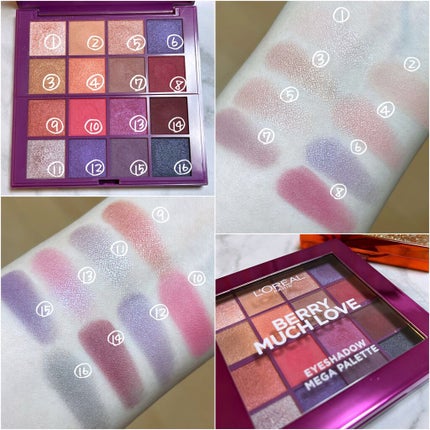 アイシャドウ メガパレット/ロレアル パリ/アイシャドウパレットを使ったクチコミ(5枚目)