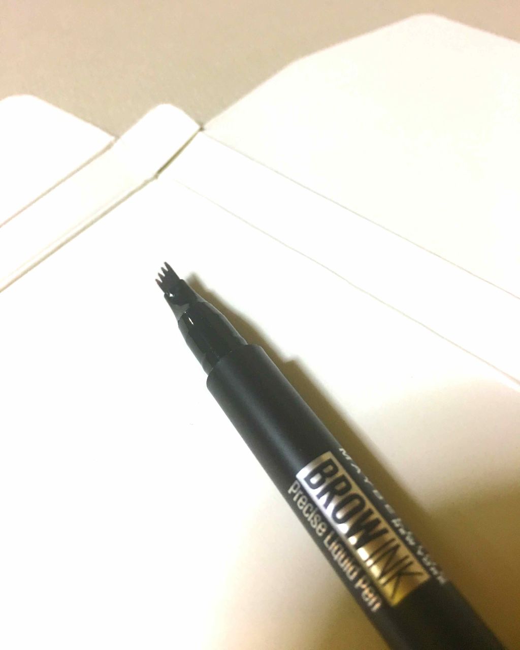 ブロウインク リキッドペン/MAYBELLINE NEW YORK/リキッドアイブロウを使ったクチコミ(2枚目)