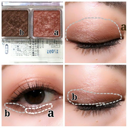 アイ カラー(チップ付)/ちふれ/アイシャドウパレットを使ったクチコミ(4枚目)