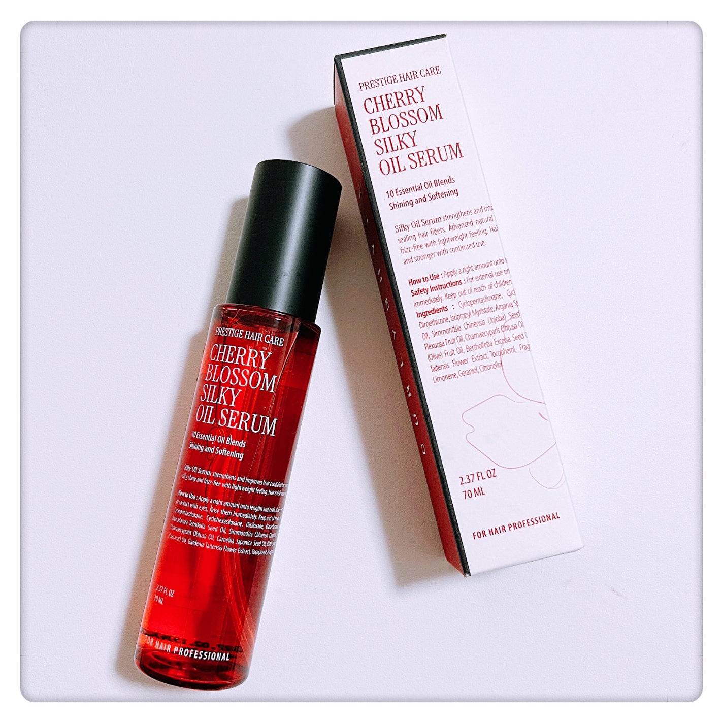 試してみた】SILKY OIL SERUM CherryBlossom CULRY SHYLLの効果 試してみた】SILKY OIL SERUM CherryBlossom CULRY SHYLLの効果