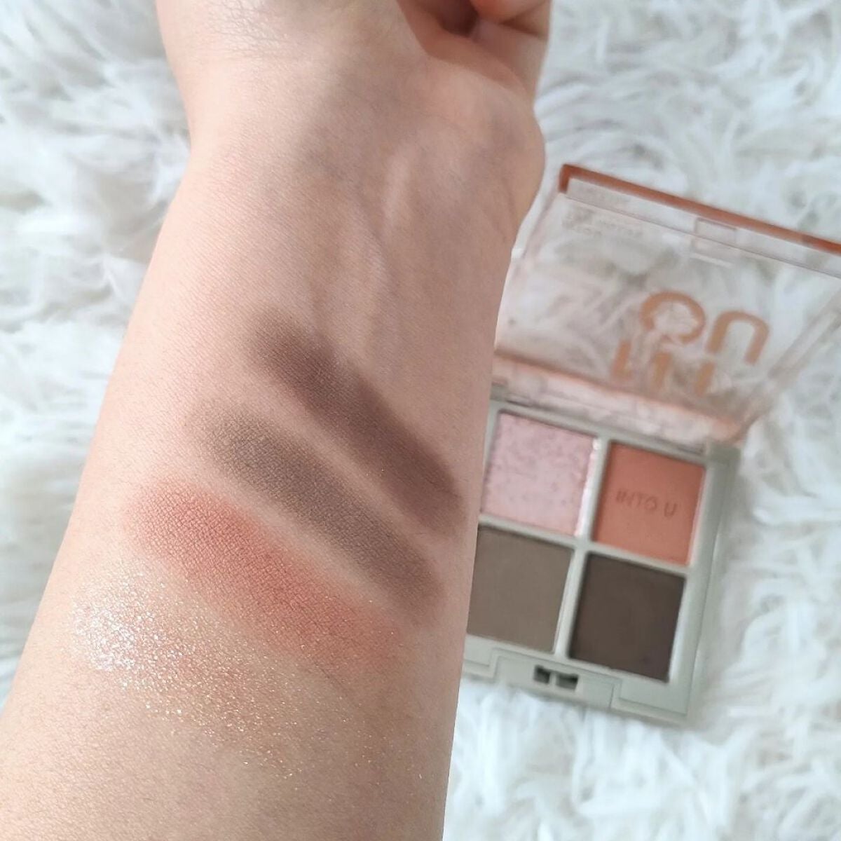 テイスティングライフアイシャドウパレット/INTO U/アイシャドウパレットを使ったクチコミ(4枚目)