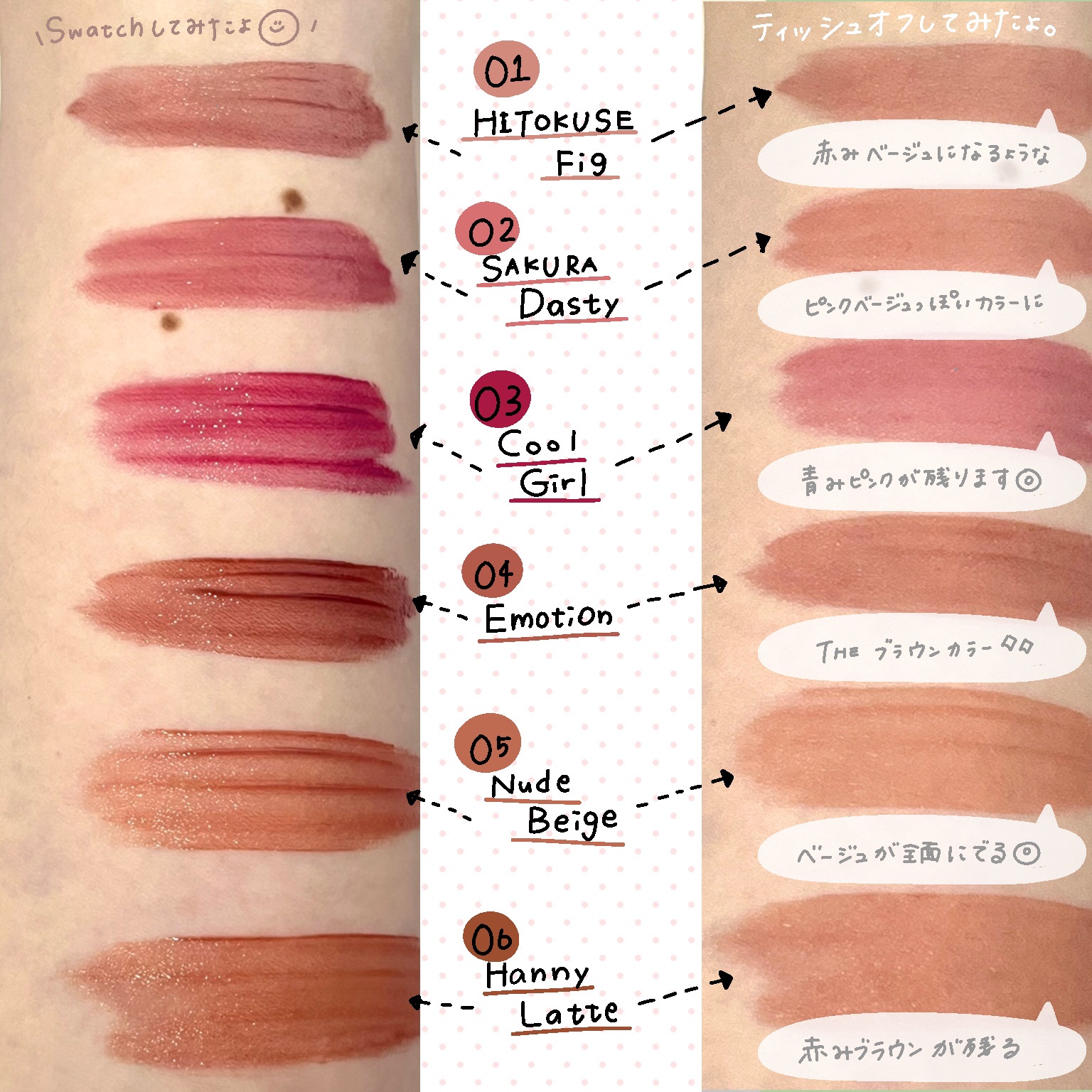 デューイフィルムティント｜CipiCipiの人気色を比較 - \ふくれな