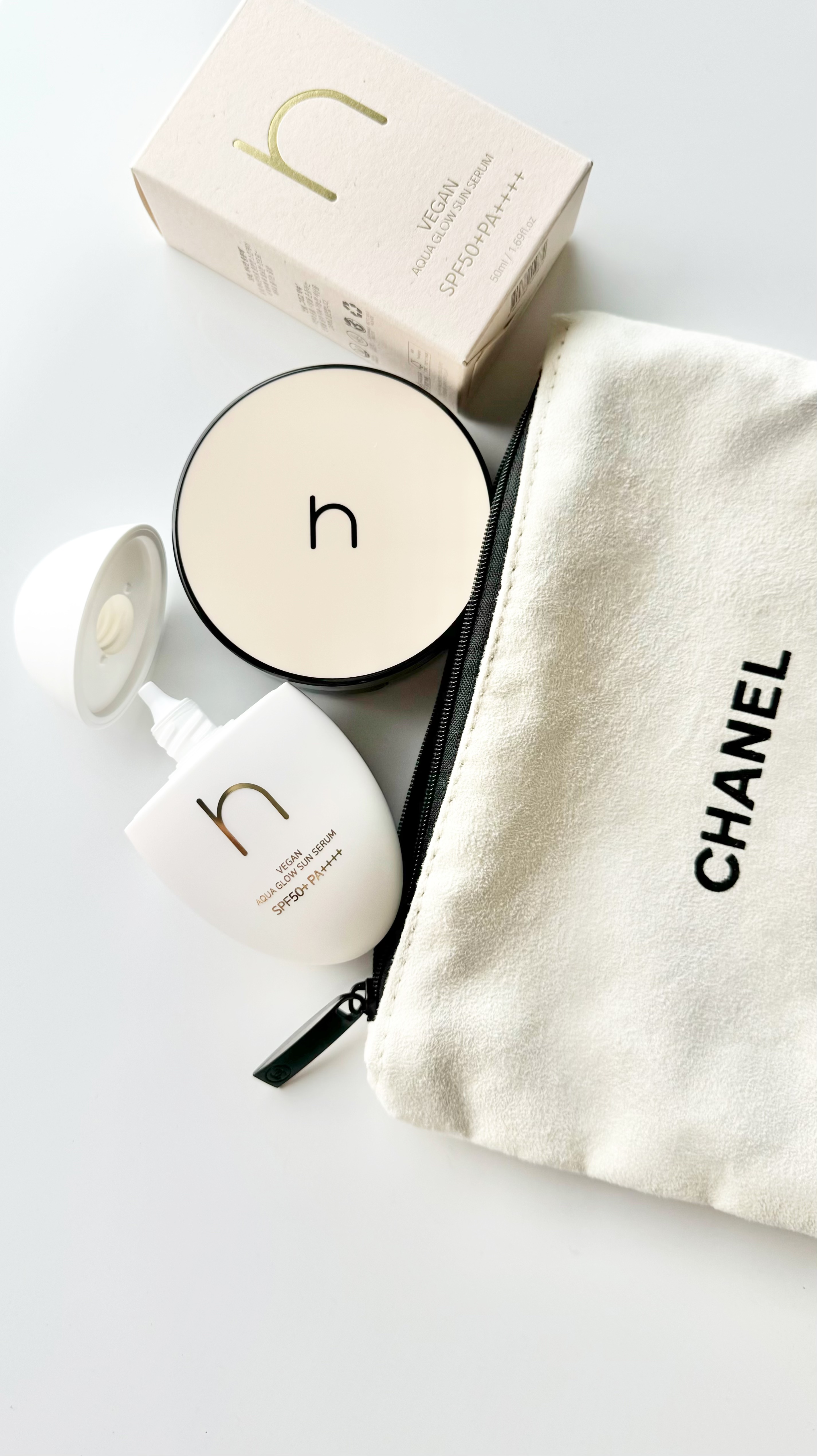 ヴィーガンアクアグロウサンセラム/HAMEL/日焼け止めローションを使ったクチコミ（1枚目）