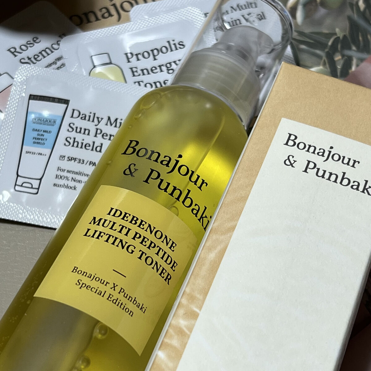 イデベノンマルチペプチドリフティングトナー/Bonajour/化粧水を使ったクチコミ（1枚目）