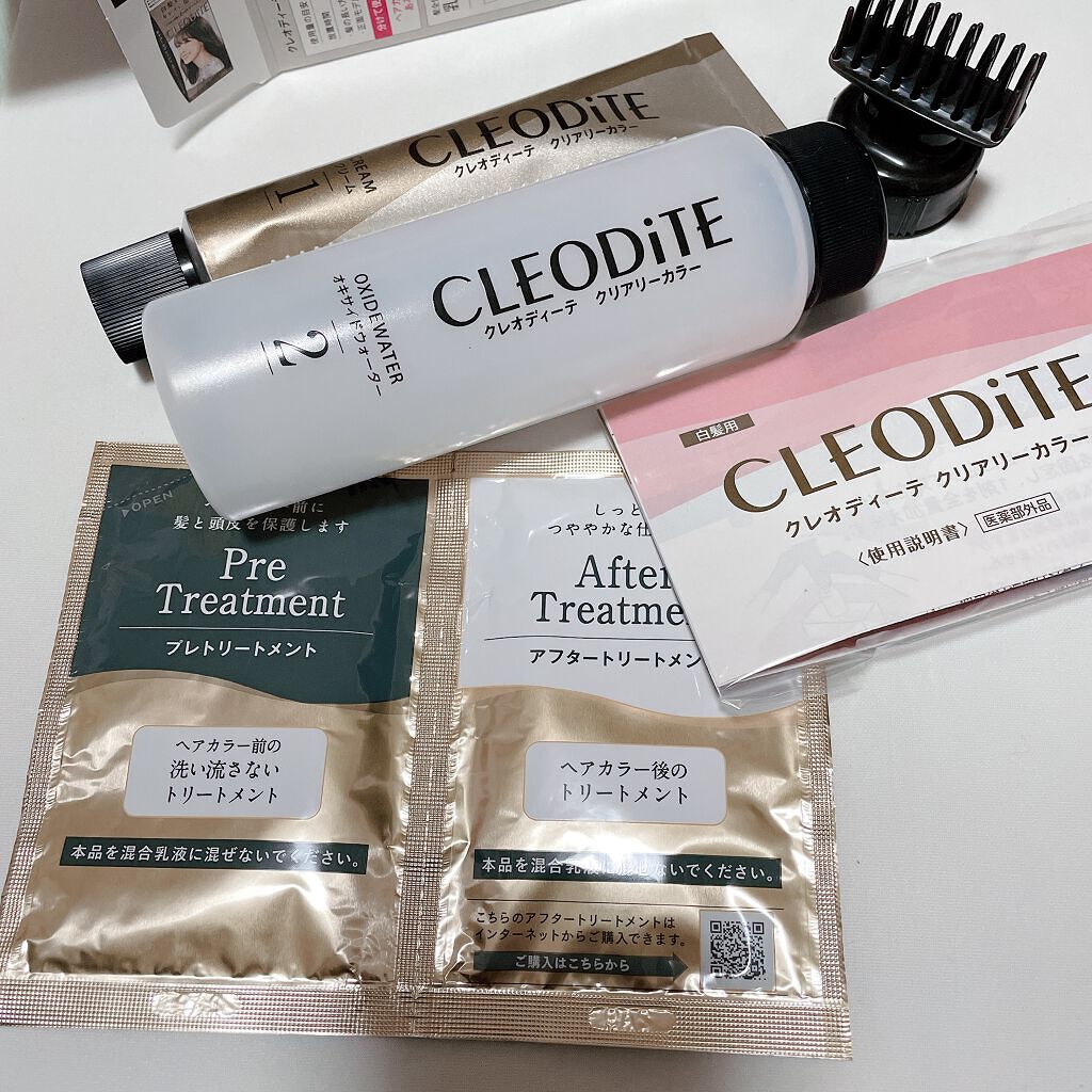 クリアリーカラー (白髪用) /クレオディーテ/ヘアカラーを使ったクチコミ（3枚目）