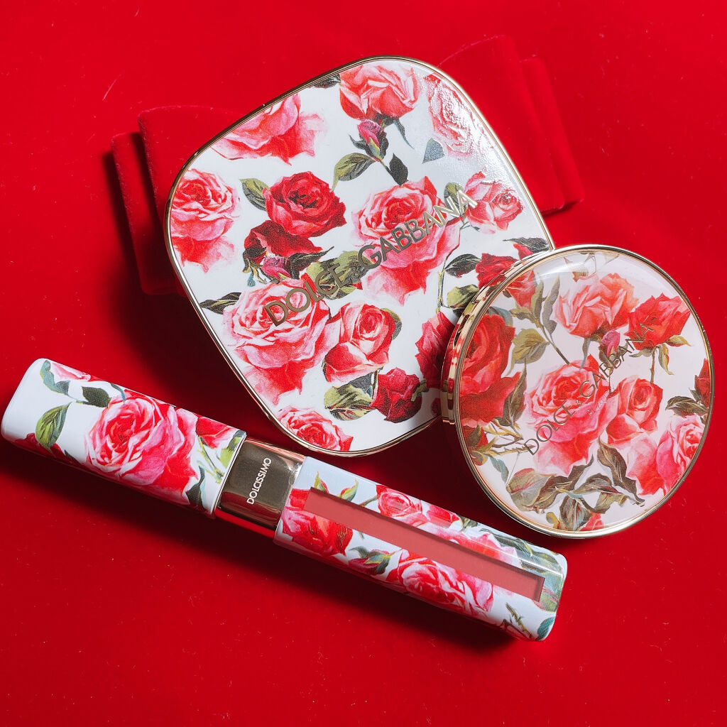 ドルチェ ローズ フェイス＆リップセット/DOLCE&GABBANA BEAUTY/口紅を使ったクチコミ（3枚目）