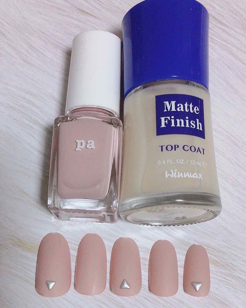 ウィンマックス ネイルケアシリーズ マットトップコート/DAISO/ネイルトップコートを使ったクチコミ（2枚目）