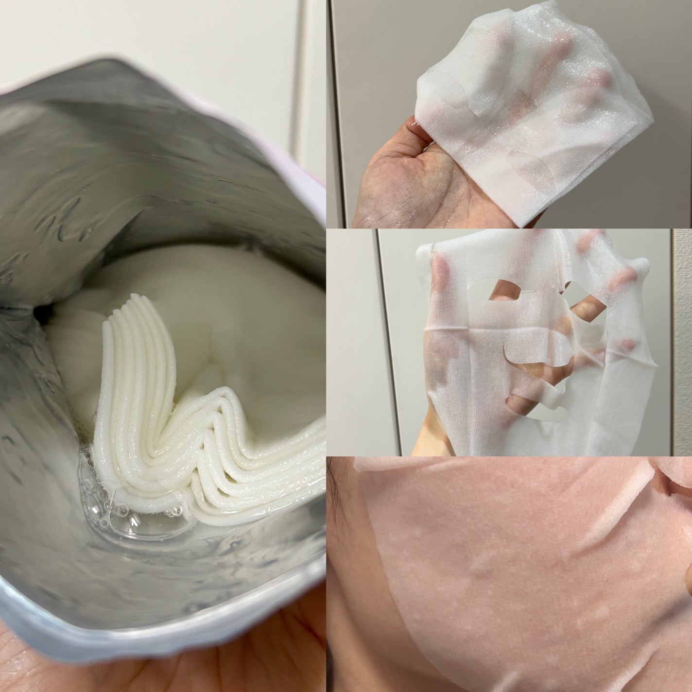 薬用リンクルエッセンスマスク ホワイト/なめらか本舗/シートマスク・パックを使ったクチコミ(2枚目)