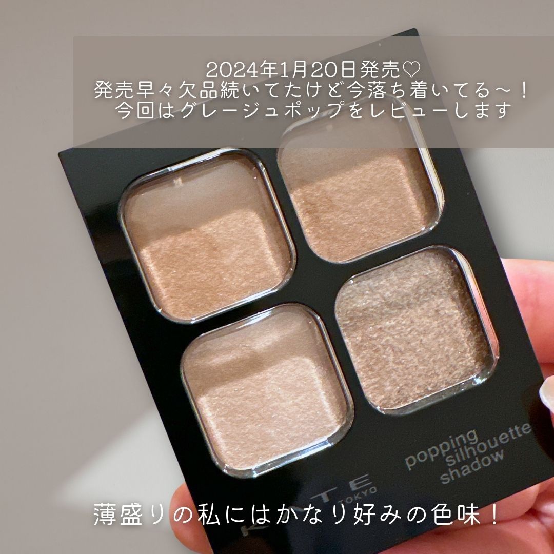 ケイト ポッピングシルエットシャドウ/KATE/アイシャドウパレットを使ったクチコミ（2枚目）