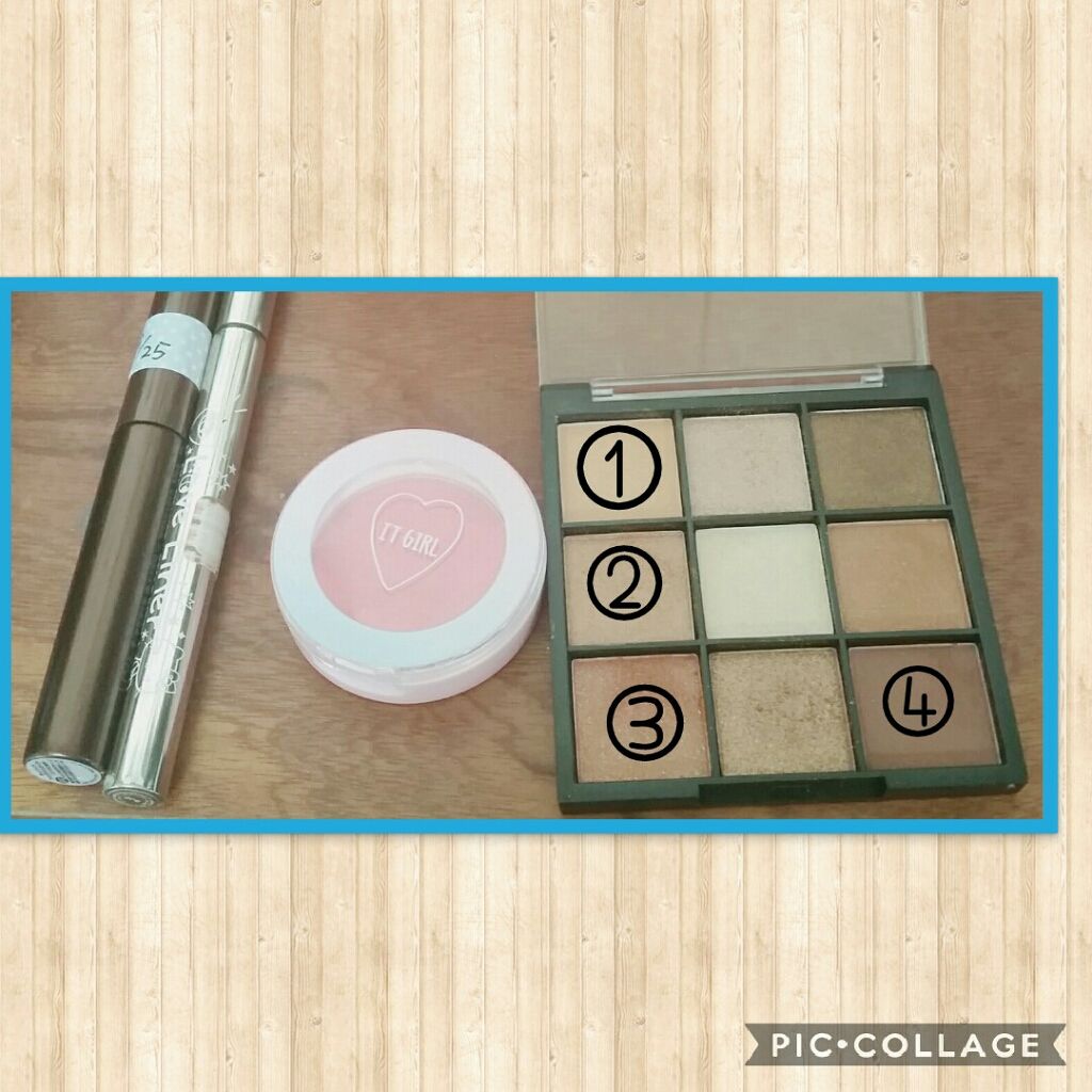 ダイソー×IT GIRL アイシャドウ/DAISO/単色アイシャドウを使ったクチコミ（2枚目）