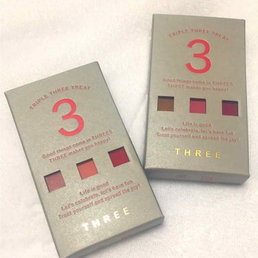 THREE トリプルスリートリートのクチコミ「#THREE 
#トリプルスリートリート
¥6,800

3/3発売の限定キットです。
01と.....」（1枚目）