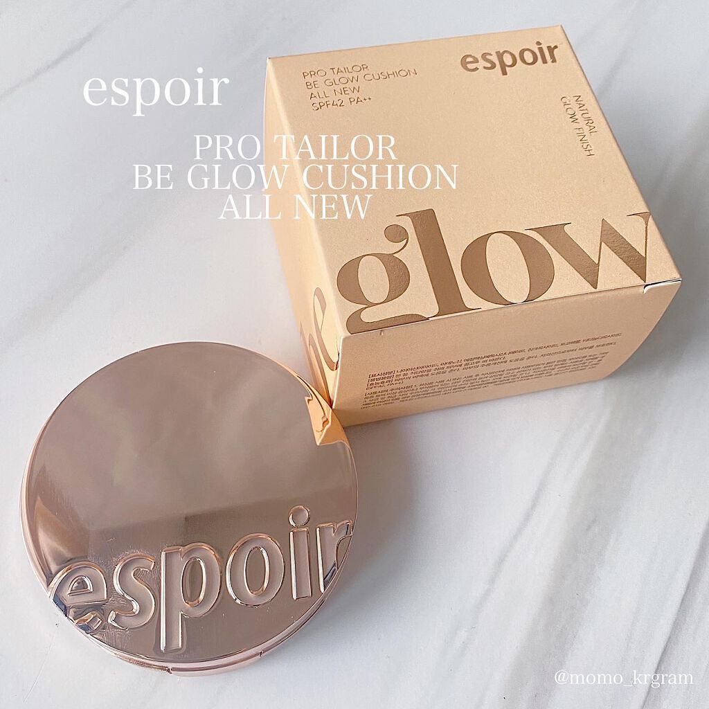 プロテーラービーグロウクッション(オールニュー)/espoir/クッションファンデーションを使ったクチコミ（1枚目）