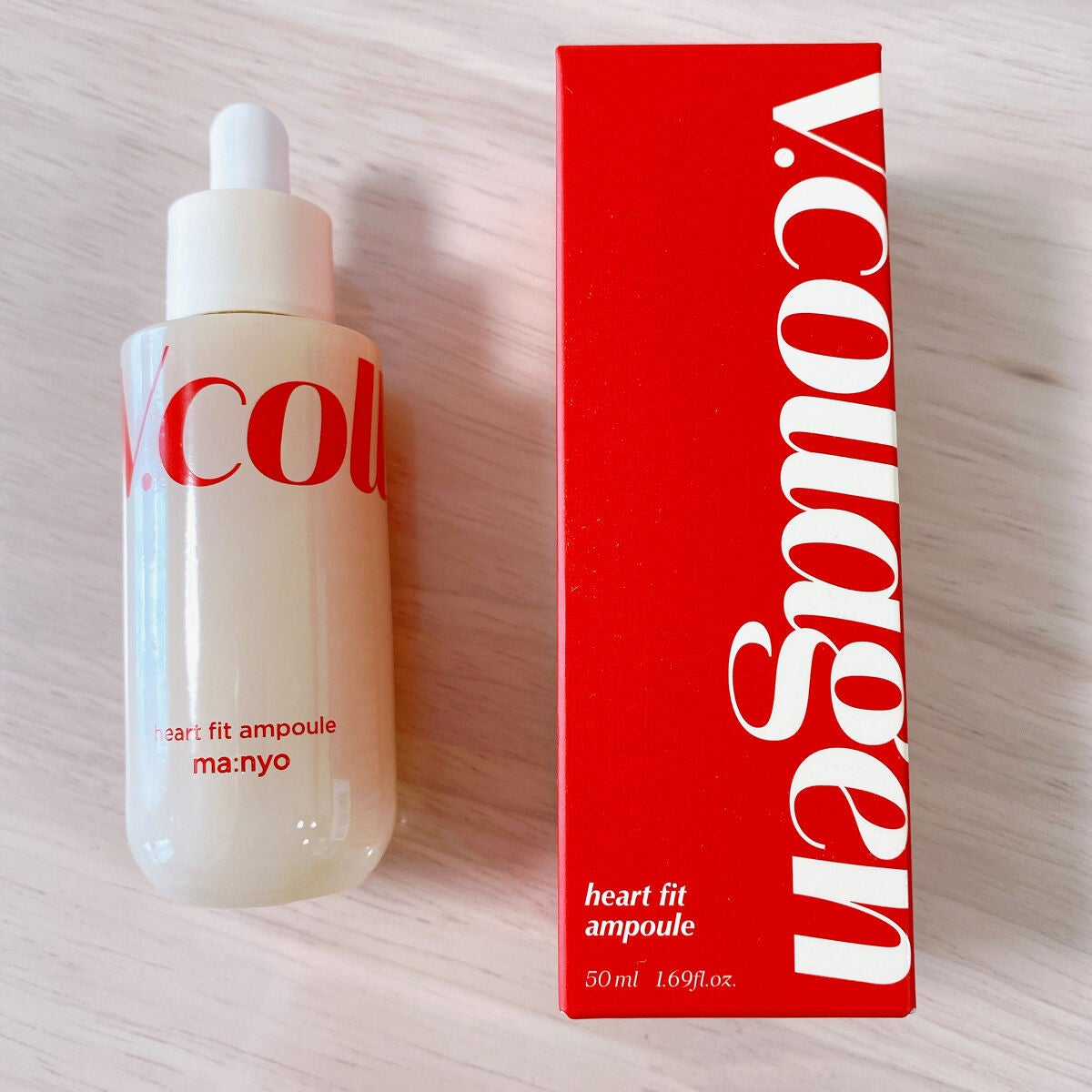 Vコラーゲン ハートフィットアンプル/manyo/美容液を使ったクチコミ(2枚目)