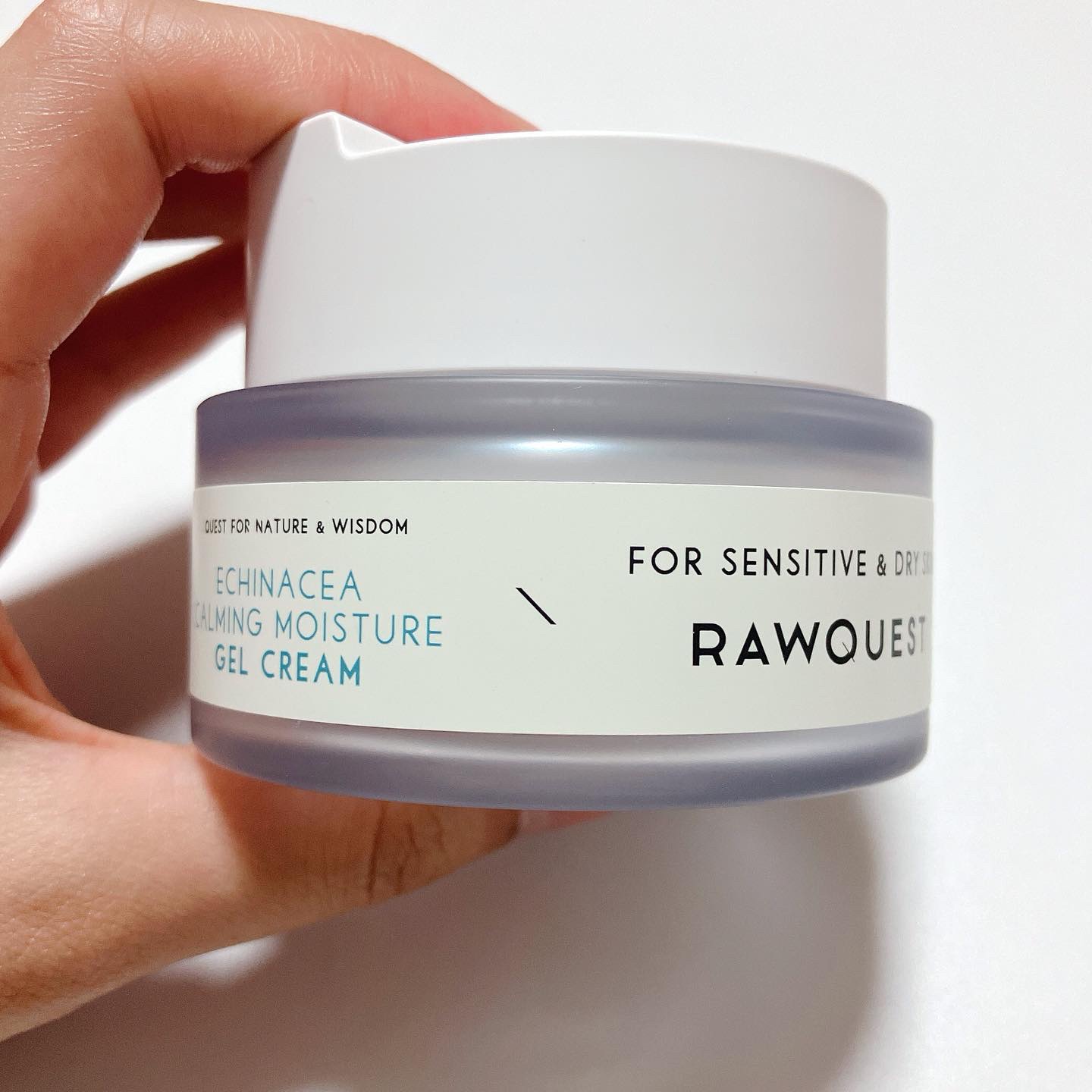 エキネシアカーミングモイスチャージェルクリーム/RAWQUEST/フェイスクリームを使ったクチコミ（2枚目）