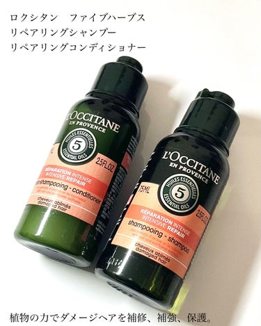 ファイブハーブスリペアリングシャンプー／コンディショナー トライアル/L'OCCITANE/シャンプー・コンディショナーを使ったクチコミ（2枚目）