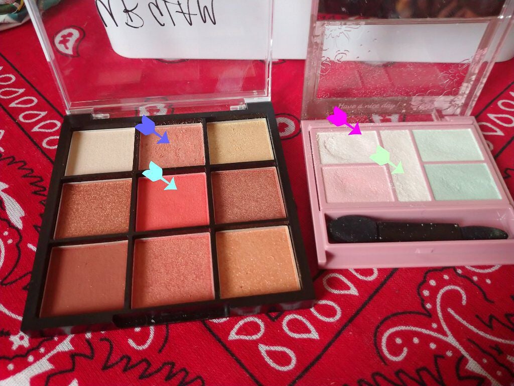 UR GLAM BLOOMING EYE COLOR PALETTE/U R GLAM/アイシャドウパレットを使ったクチコミ(1枚目)