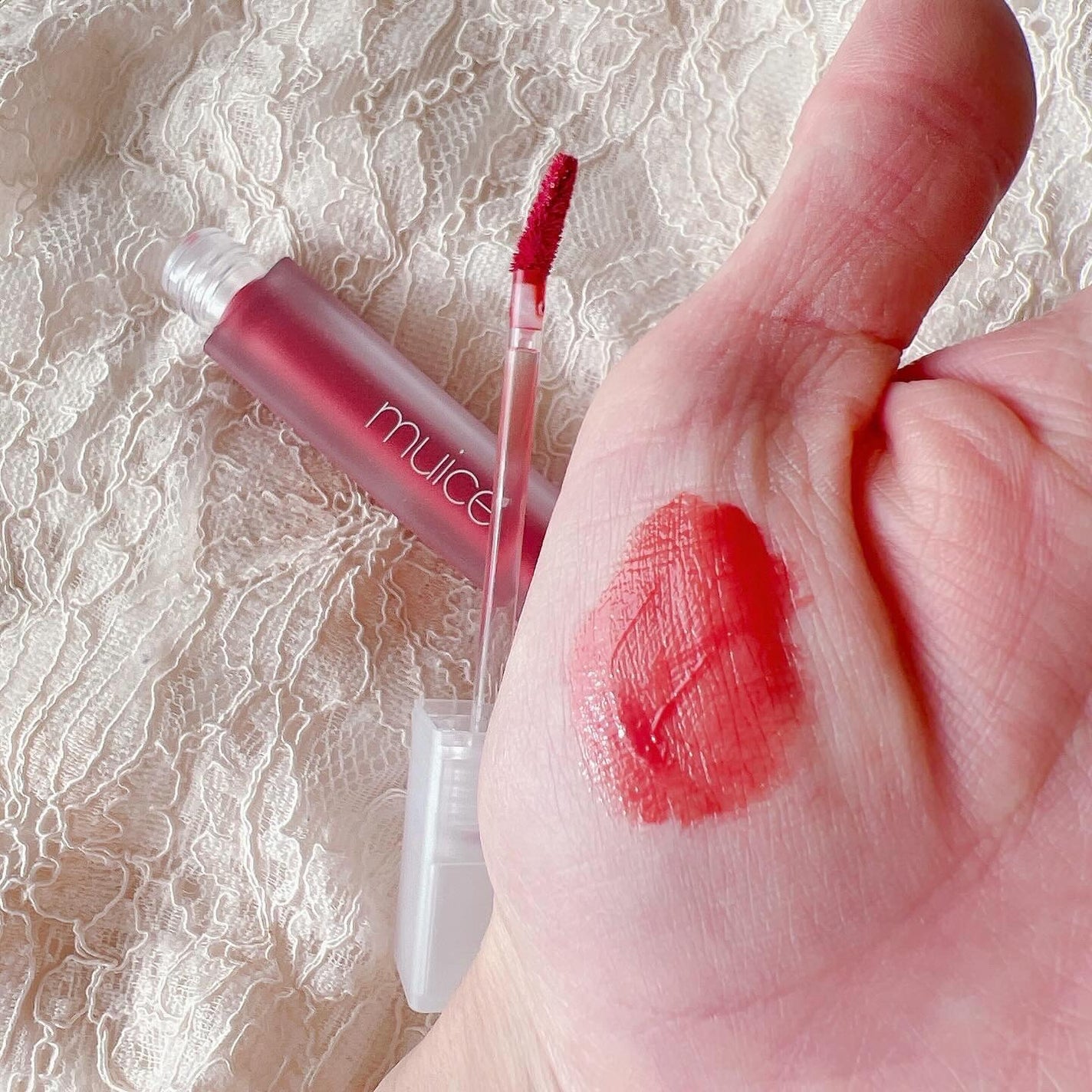 プティント/muice/リップティントを使ったクチコミ(7枚目)