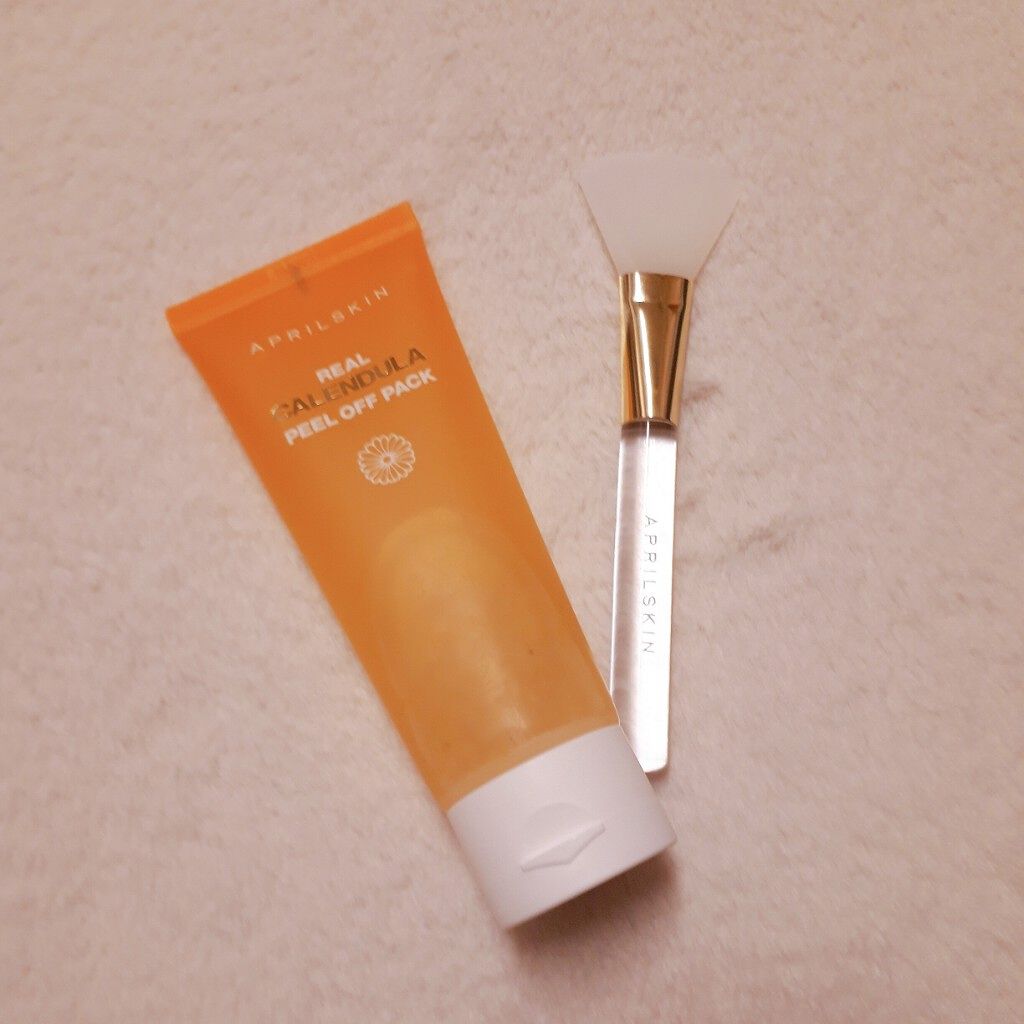 リアルカレンデュラピールオフパック/APRILSKIN/ピーリングを使ったクチコミ(1枚目)
