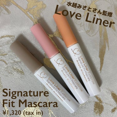 ＼水越みさとさん監修／

Love Liner
シグネチャーフィットマスカラ
税込1,320円

美容クリエイターの水越みさとさん監修の眉マスカラ第2弾♡

カラー展開は全3色。
うす眉仕上がりの眉マス