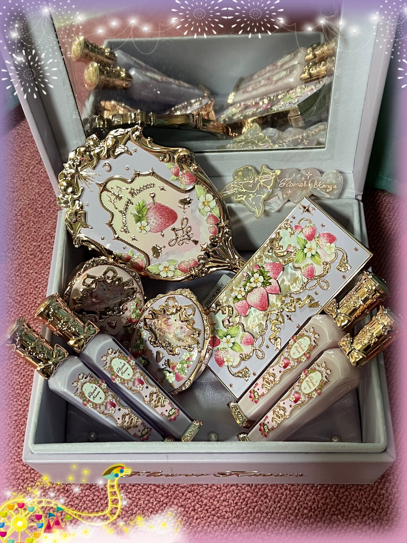 ストロベリーロココ アイシャドウパレット/FlowerKnows/アイシャドウパレットを使ったクチコミ(3枚目)