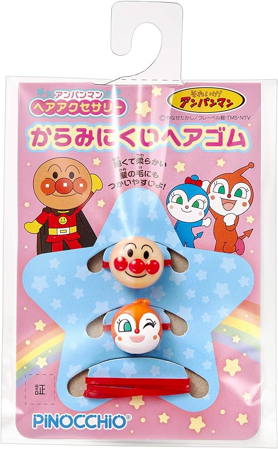 アンパンマン　ヘアアクセサリー　からみにくいヘアゴム / アガツマ