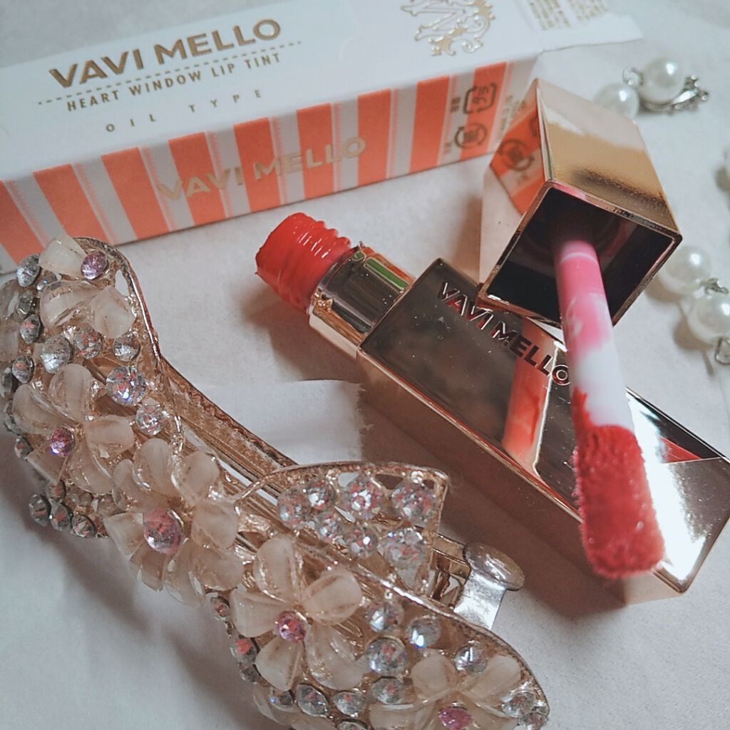 ハートウィンドウリップティントオイルタイプ/VAVI MELLO/リップグロスを使ったクチコミ（2枚目）