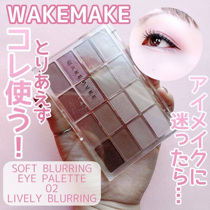 ソフトブラーリングアイパレット/wakemake/アイシャドウパレットを使ったクチコミ(1枚目)