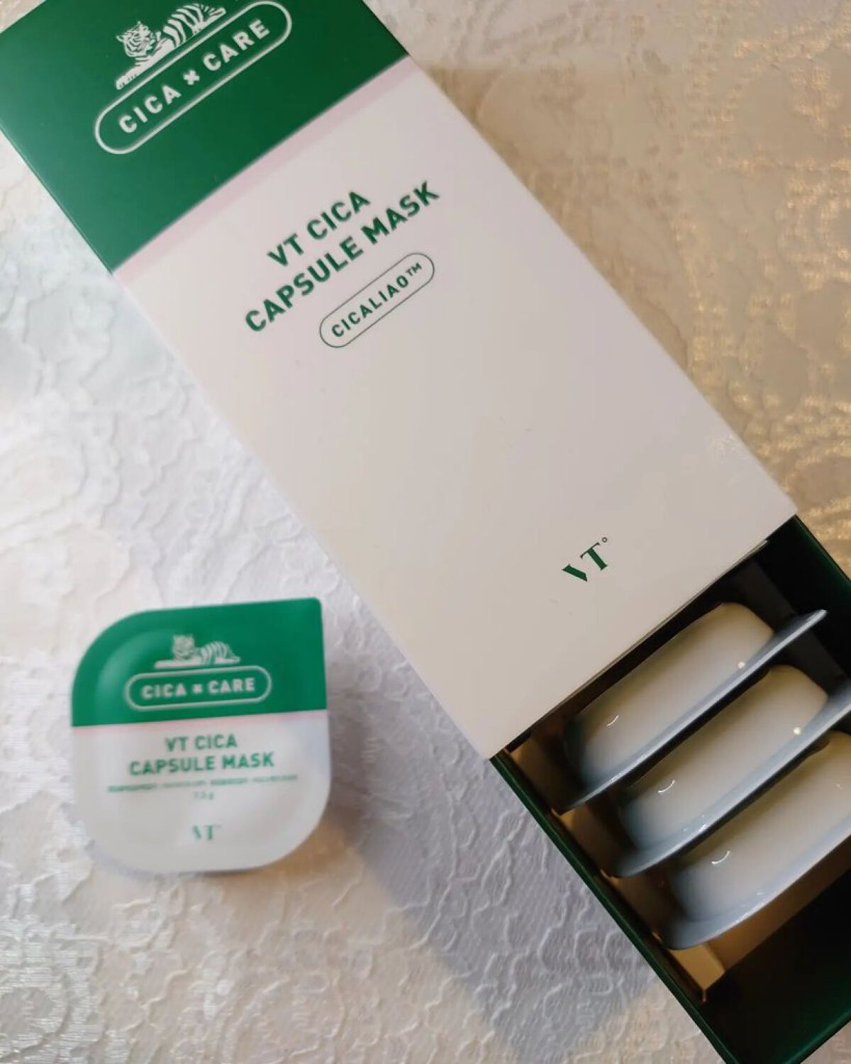 CICA カプセルマスク/VT/洗い流すパック・マスクを使ったクチコミ（1枚目）