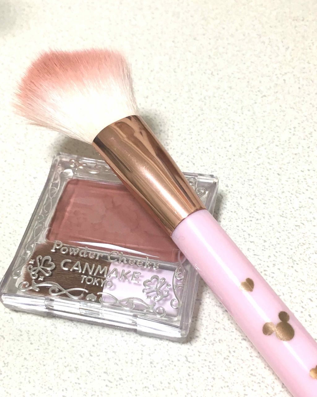 ごくふわっ ミッキーブラシ/DAISO/メイクブラシを使ったクチコミ（3枚目）